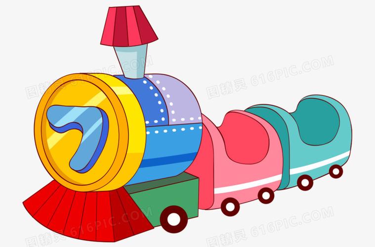 卡通手绘彩色玩具火车图片免费下载_png素材_编号1m9i3n47v_图精灵